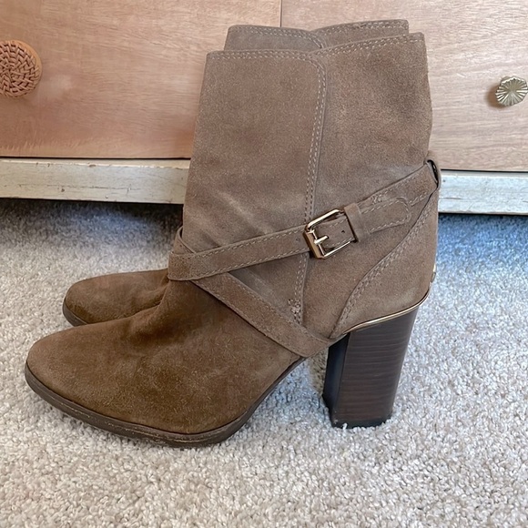 Tory Burch Shoes - Tory Burch suede brown buckle ankle boots 8.5 great condition